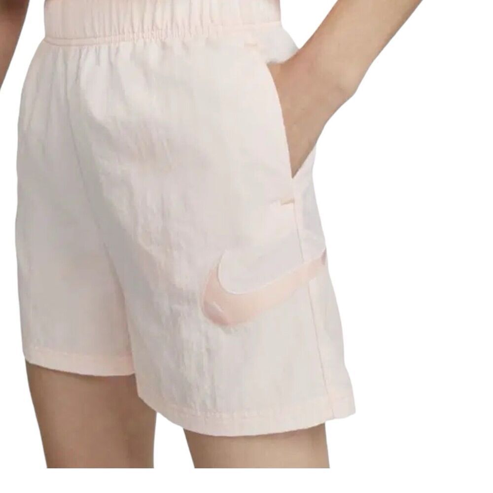 Nike‎ Shorts WMNS XL Pink Swoosh Woven Loose Fit High Rise Athletic DM6752-610